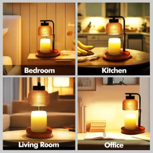 Candle Warmer Lamp with Timer Adjustable Height, Dimmable, 24-Hour Timer for Home Decor & Gifts Candle Warmer Lamp - Image 2