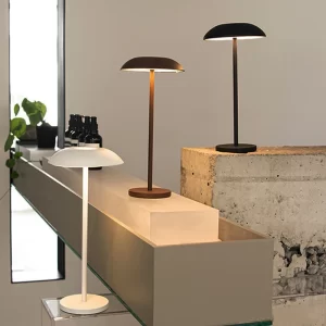 Cmoonfall Led Nordic Design Wireless Rechargeable Touch Mushroom Table Lamp For Study Luxury Home Decoration Desk Night Lights - Image 3