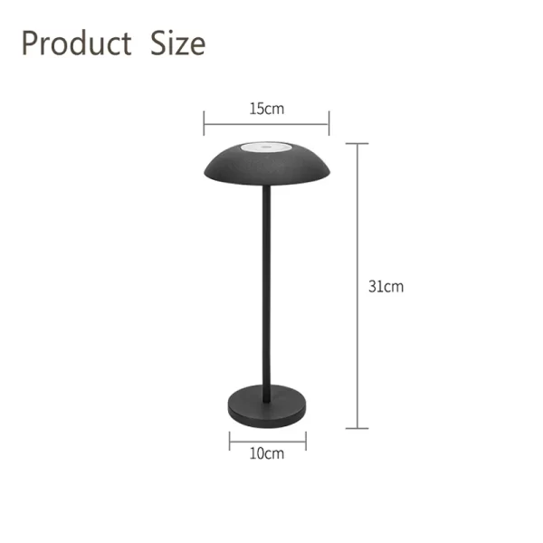 Cmoonfall Led Nordic Design Wireless Rechargeable Touch Mushroom Table Lamp For Study Luxury Home Decoration Desk Night Lights
