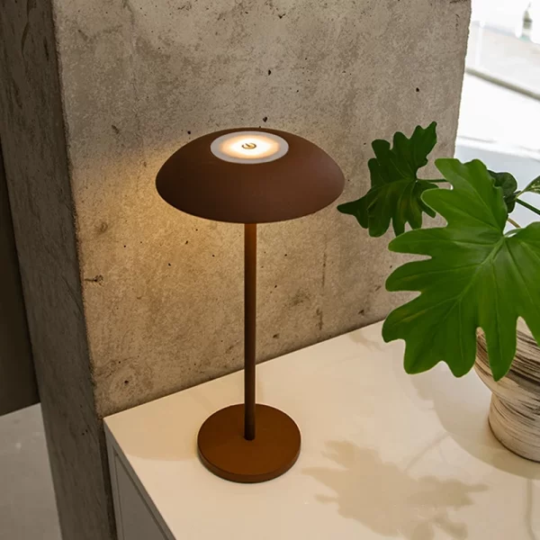 Cmoonfall Led Nordic Design Wireless Rechargeable Touch Mushroom Table Lamp For Study Luxury Home Decoration Desk Night Lights