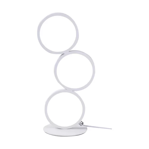Dimming Table Lamp Intelligent Touch Ring Night Light Bedroom Simple Modern Living Room Lamp Monochrome Circle DeskTable Lamp