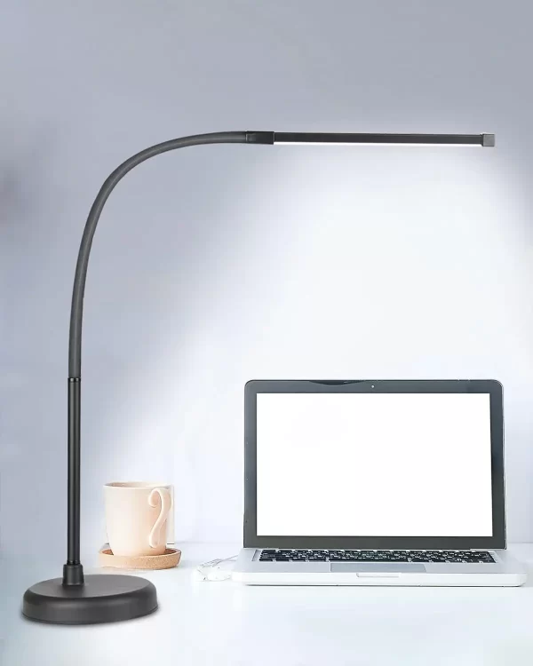 LOOPITYS LED Desk Lamp, Swing Arm Architect Task Lamp with Long Flexible Gooseneck, 3 Color Modes, and USB Adapter