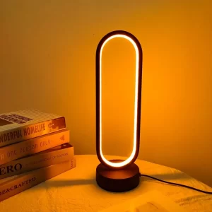 Lamp bedroom Ring Lamp Living Room Three-color Dimming Bedside Lamp LED Night Light - Image 3