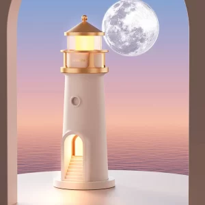 Moon Lamp Projection Lighthouse Lamps Night Light Remote Control Bluetooth Music Motion Sensor Ambient Lights Xmas Birthday Gift - Image 5